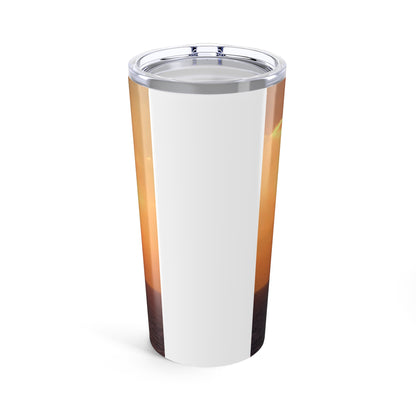 Sunset Vibes Tumbler 20oz - Motivational Travel Mug, Inspirational Coffee Cup, Perfect Gift for Nature Lovers, Home or Office Decor