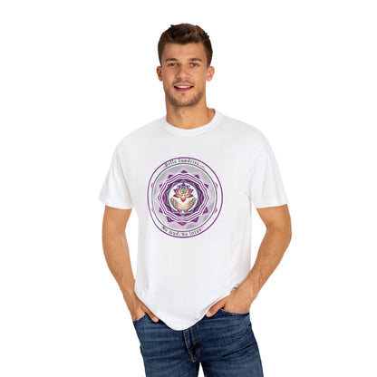 Spiritual Mandala T-Shirt, Unisex Garment-Dyed Tee for Meditation, Yoga, Mindfulness, Gift for Him/Her, Boho Chic Wear