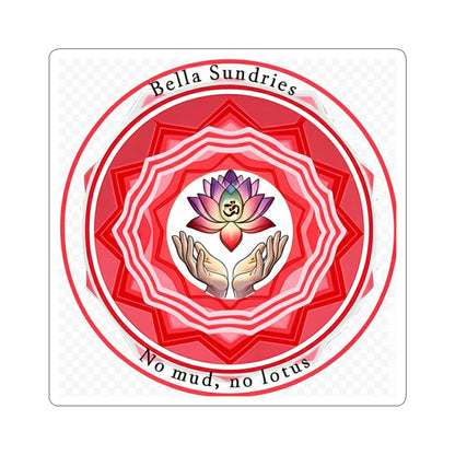 Lotus Hands Sticker, Spiritual Art Sticker, Mindfulness Decor, Yoga Gift, Meditation Sticker