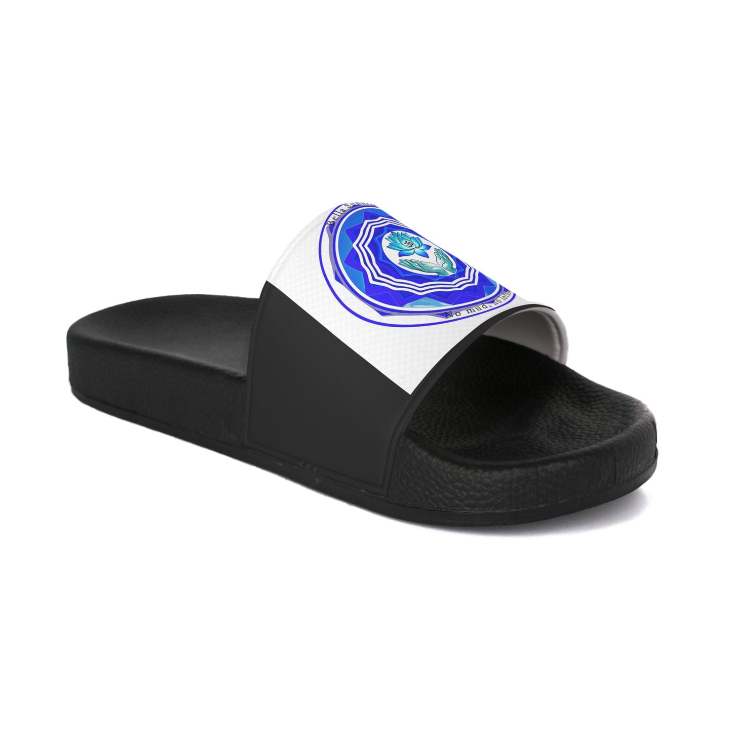 Stylish Men's Slide Sandals with Artistic Blue Design, Summer Footwear, Beach Slides, Casual Slip-Ons, Perfect Gift for Him