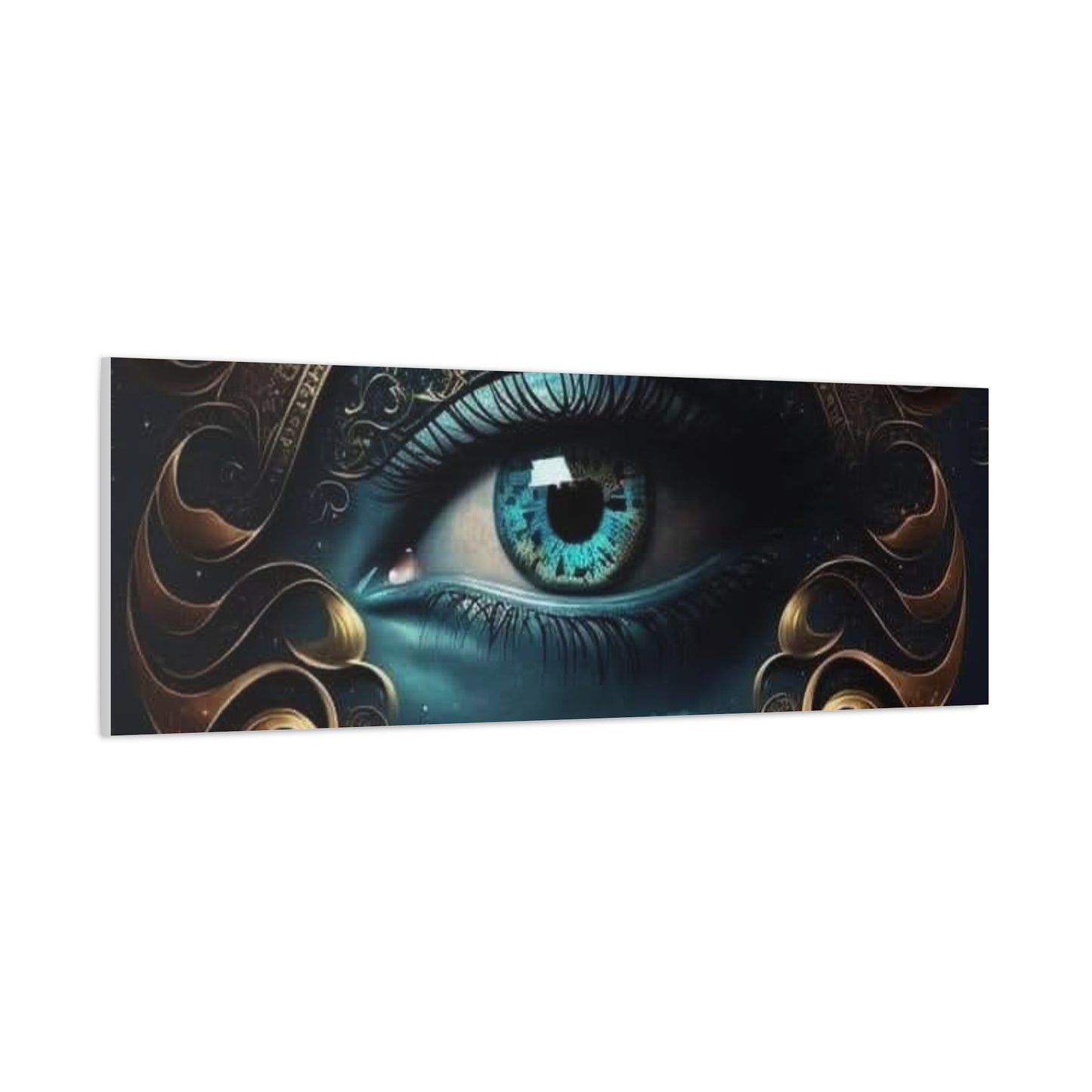 Mystical Eye Canvas Wall Art, Boho Decor, Home Wall Art, Unique Gift, Modern Artwork, Eye Design