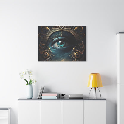 Mystical Eye Canvas Wall Art, Boho Decor, Home Wall Art, Unique Gift, Modern Artwork, Eye Design