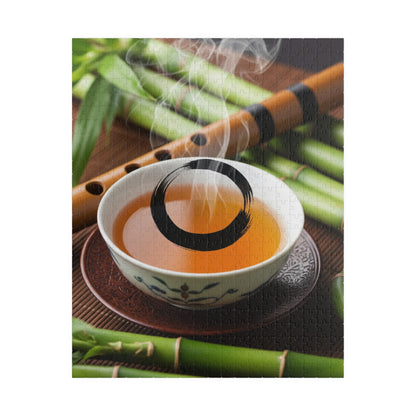 Tea-Themed Puzzle for Relaxation and Mindfulness, Perfect Gift for Tea Lovers, Family Fun, Game Night, Rainy Day Activity