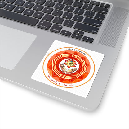 Lotus Flower Kiss-Cut Stickers, Affirmation Stickers for Journaling, Meditation Decor, Yoga Gifts, Boho Chic