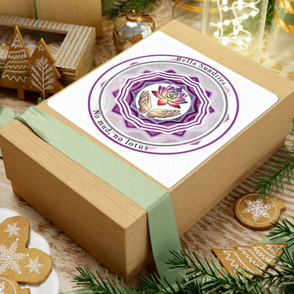 Boho Lotus Kiss-Cut Stickers | Floral Mandala Decals for Journals, Laptop, Water Bottles, Gifts, Home Decor