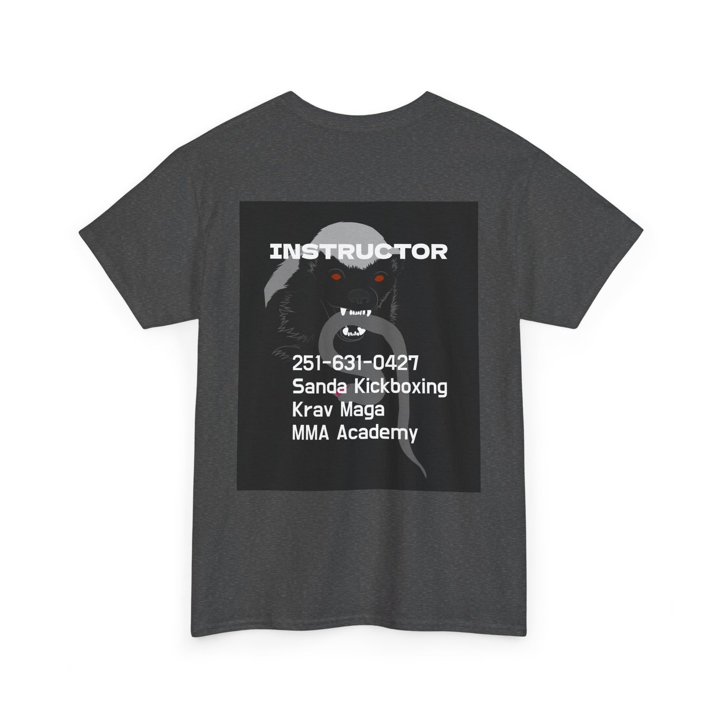 Unisex Heavy Cotton Tee  instructor for Martial Arts, Kickboxing Training Shirt, Integrity Academy Gear, Athletic Apparel, MMA T-shirt, Fight Club [...]