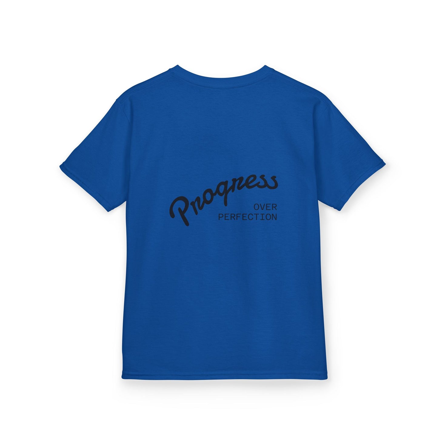Kids Tee — ‘Progress Over Perfection’ Lotus Graphic
