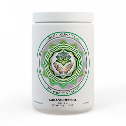 Collagen Peptides Type I & III Supplement (350g, 12.3oz)