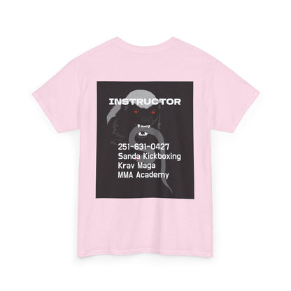 Unisex Heavy Cotton Tee  instructor for Martial Arts, Kickboxing Training Shirt, Integrity Academy Gear, Athletic Apparel, MMA T-shirt, Fight Club [...]