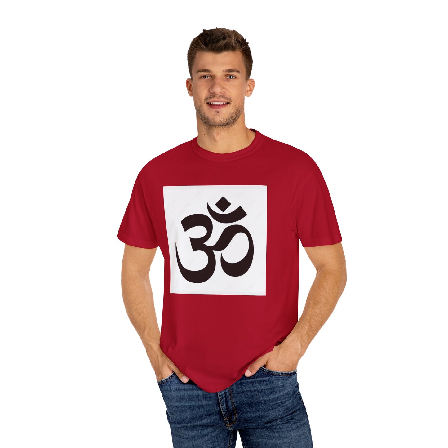 Spiritual Mandala T-Shirt, Unisex Garment-Dyed Tee for Meditation, Yoga, Mindfulness, Gift for Him/Her, Boho Chic Wear