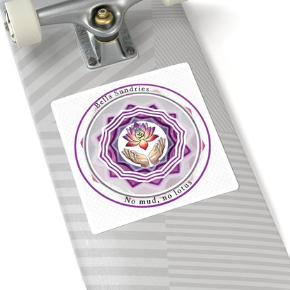 Boho Lotus Kiss-Cut Stickers | Floral Mandala Decals for Journals, Laptop, Water Bottles, Gifts, Home Decor