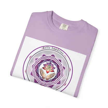 Spiritual Mandala T-Shirt, Unisex Garment-Dyed Tee for Meditation, Yoga, Mindfulness, Gift for Him/Her, Boho Chic Wear