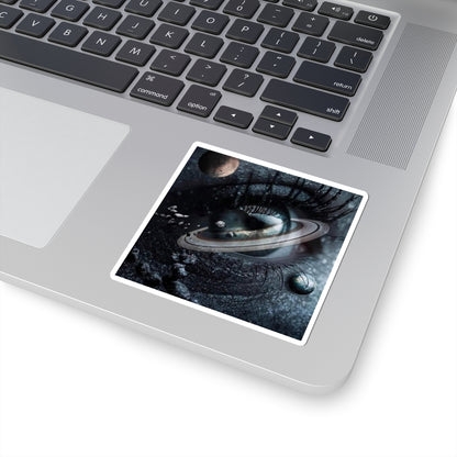 Mystical Space Eye Stickers - Cosmic Decor, Laptop Accessories, Gift for Stargazers, Aesthetic Wall Art, Unique Stationery
