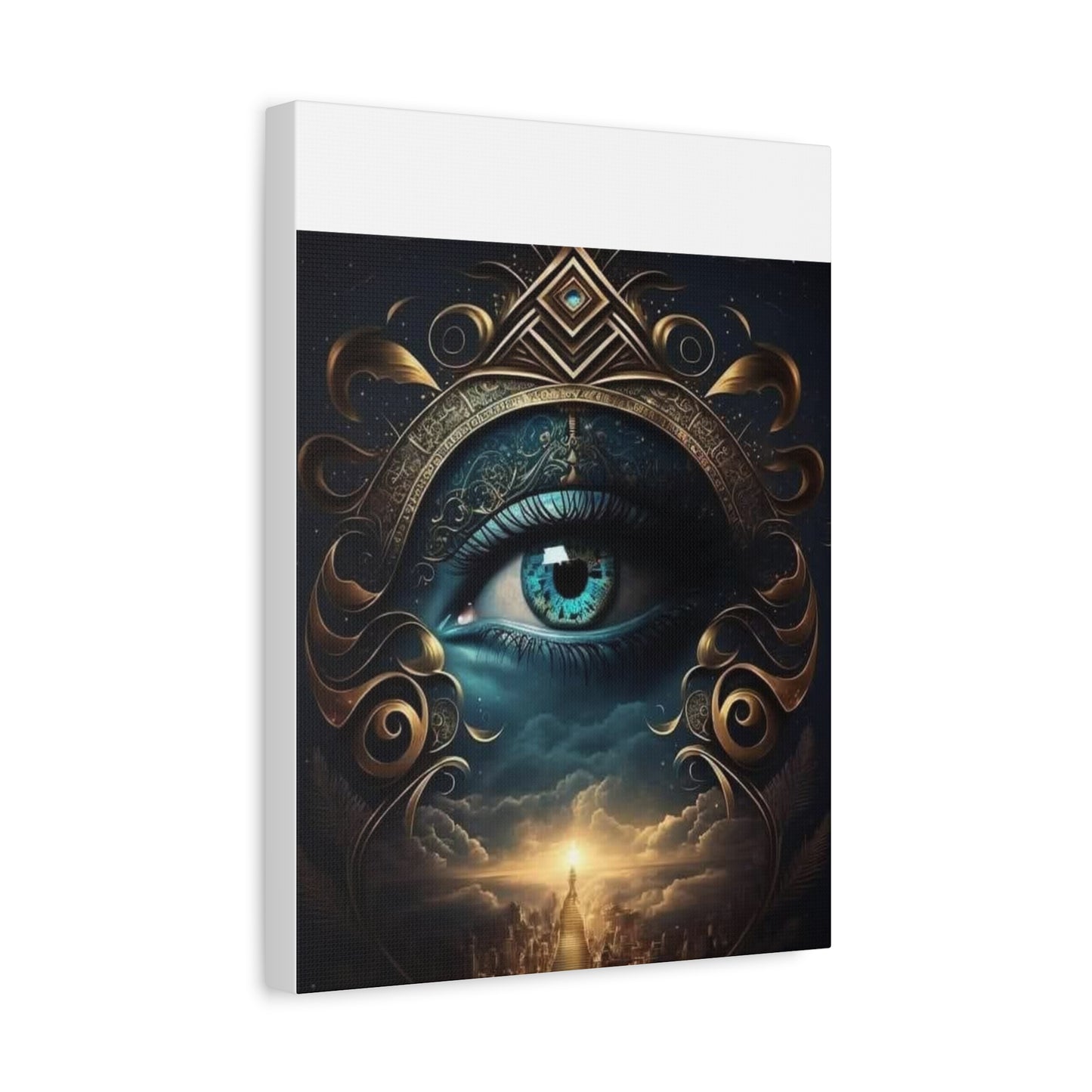 Mystical Eye Canvas Wall Art, Boho Decor, Home Wall Art, Unique Gift, Modern Artwork, Eye Design