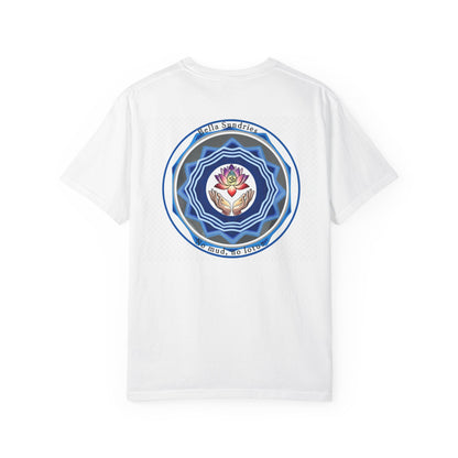 Spiritual Mandala T-Shirt, Unisex Garment-Dyed Tee for Meditation, Yoga, Mindfulness, Gift for Him/Her, Boho Chic Wear