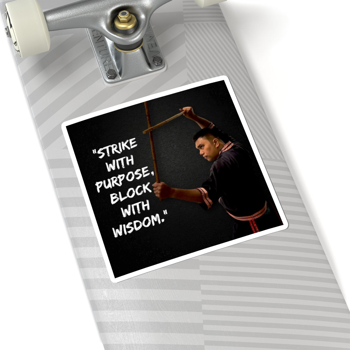 Inspiring Kiss-Cut Stickers - Motivation, Martial Arts, Self-Discipline, Laptop Decals, Gift Ideas