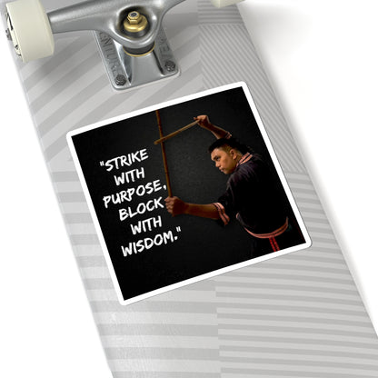 Inspiring Kiss-Cut Stickers - Motivation, Martial Arts, Self-Discipline, Laptop Decals, Gift Ideas
