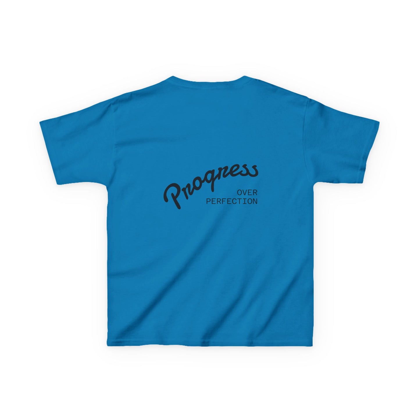 Kids Tee — ‘Progress Over Perfection’ Lotus Graphic