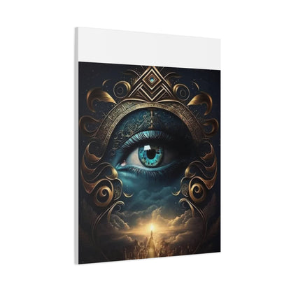 Mystical Eye Canvas Wall Art, Boho Decor, Home Wall Art, Unique Gift, Modern Artwork, Eye Design